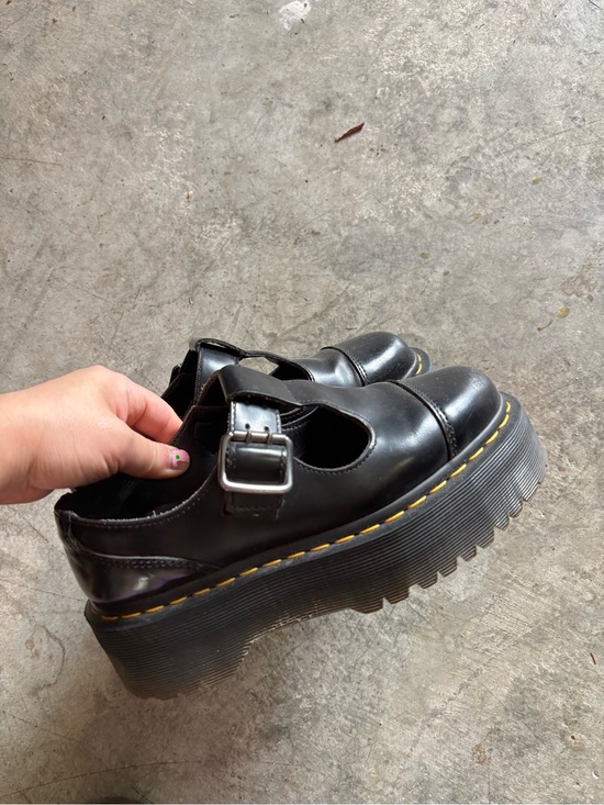 Dr. Martens Shoes - Dr. Martens Black Platform Mary Jane